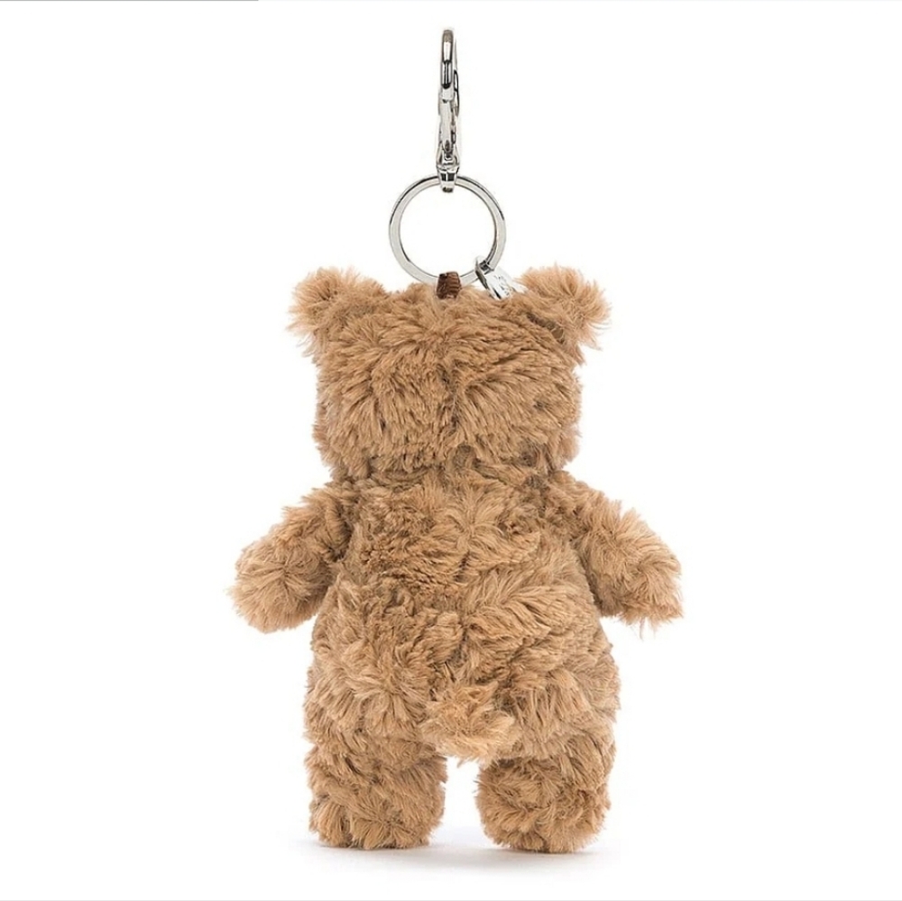 Jellycat Bartholomew Bear Bag Charm Soft amd Plush NWT - Picture 3 of 7